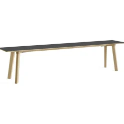 CPH Deux 215 2.0 Bänk 200 cm, Stone Grey / Vattenbaserad Lackad Ek
