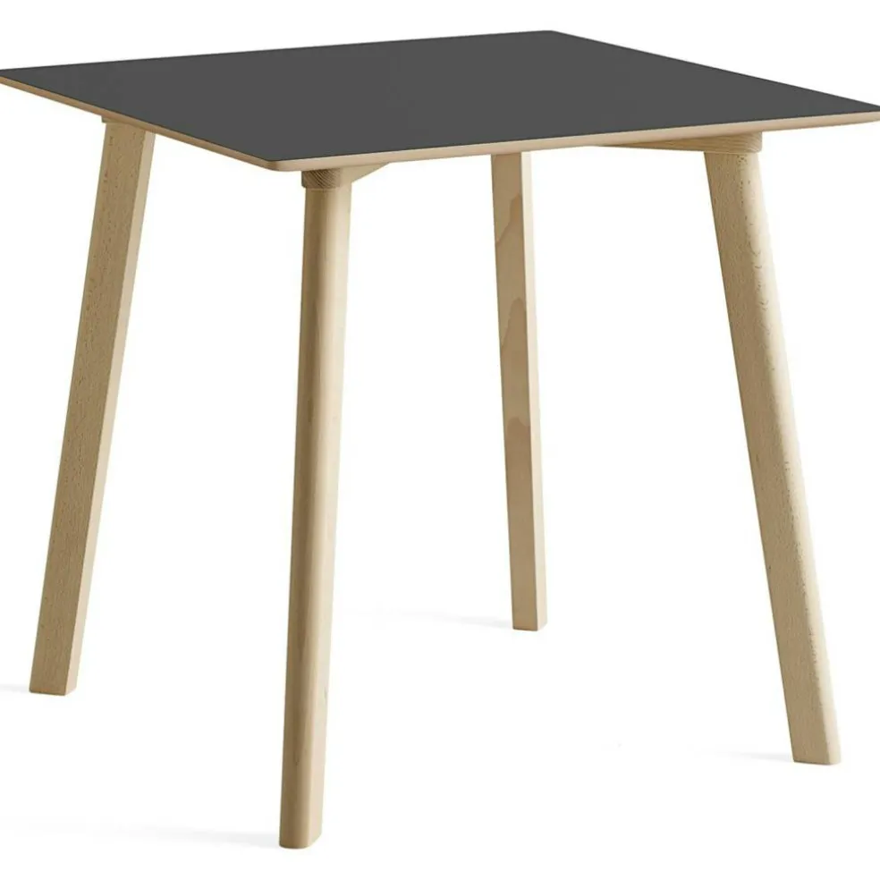 CPH Deux 210 2.0 Bord 75x75 cm, Stone Grey / Obehandlad Bok