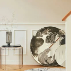 Curva Sidobord Krompläterat Stål, Silver
