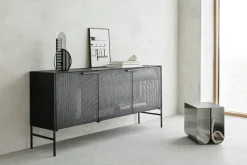 Curved Sidobord, Rostfritt Stål