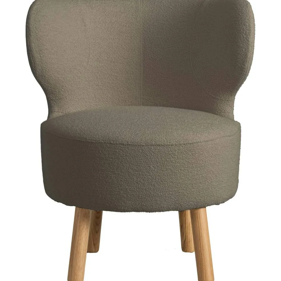 Cute Fåtölj Bouclé, Taupe