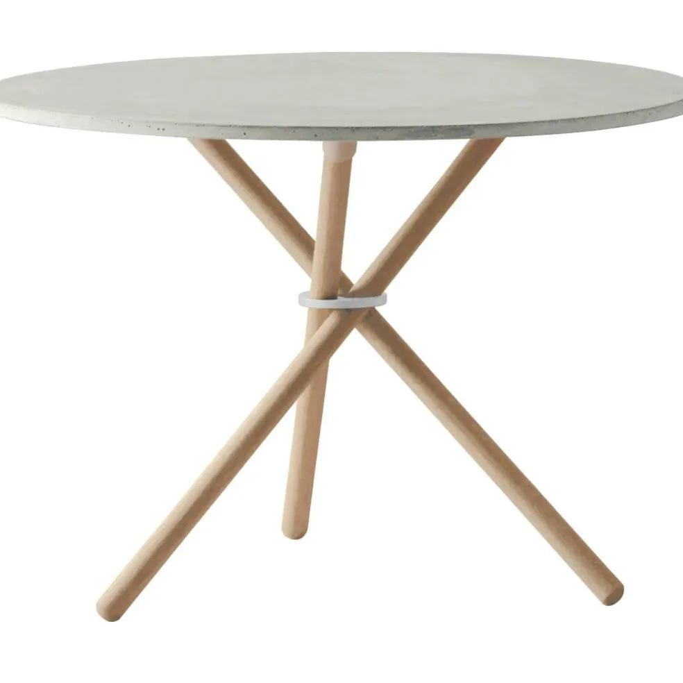 Daphne Soffbord 65 cm, Ljus Betong / Ljus Ek
