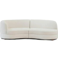 Delon Sofa-opend end right Bouclé classic offwhite