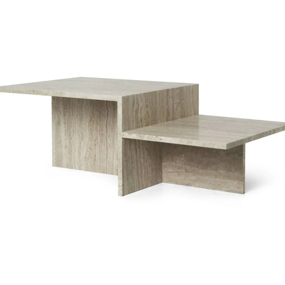 Distinct Soffbord 100x55 cm, Travertin Sand