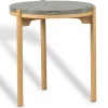 Dondo Sidobord Ø45 cm, Ek / Slipad Kalksten