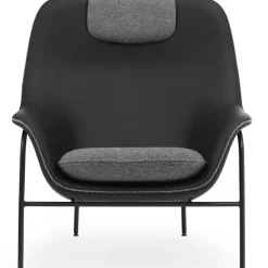 Drape High Fåtölj, Ultra Leather 41599 / Hallingdal 166 / Svart