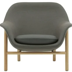 Drape Low Fåtölj, Steelcut Trio 253 / Ultra Leather 41599 / Ek