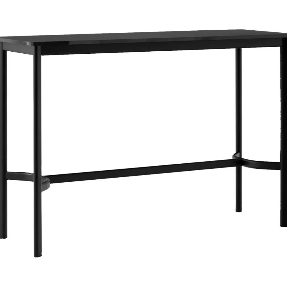 Drip HW111 Barbord 50x140x95 cm, Svart Laminat / Svart