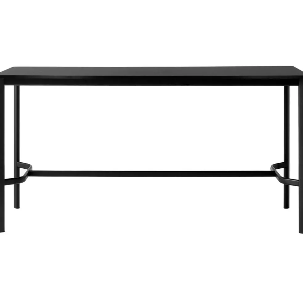 Drip HW62 Barbord 80x190x95 cm, Svart Laminat / Brons