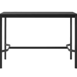 Drip HW112 Barbord 80x140x95 cm, Svart Laminat / Brons