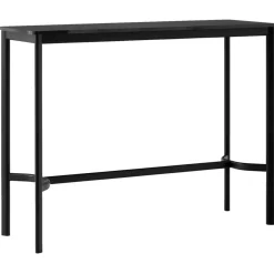 Drip HW113 Barbord 50x140x105 cm, Svart Laminat / Svart