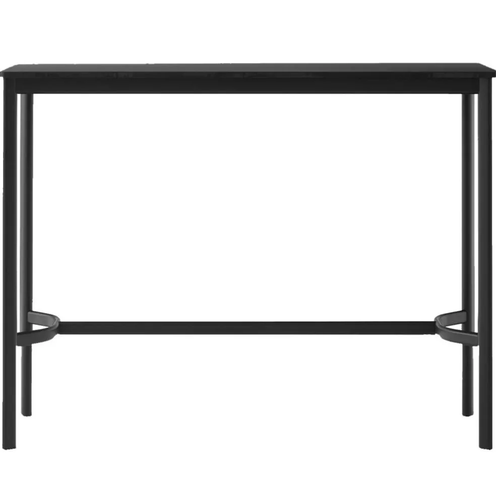 Drip HW113 Barbord 50x140x105 cm, Svart Laminat / Brons