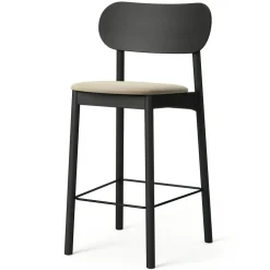 Elephant Barstol, Svart / Beige Sammet