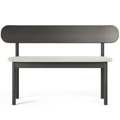 Elephant Bänk Smoked Oak / White Boucle