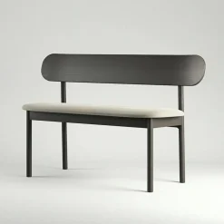 Elephant Bänk Smoked Oak / Beige Velvet