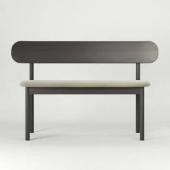 Elephant Bänk Smoked Oak / Beige Velvet