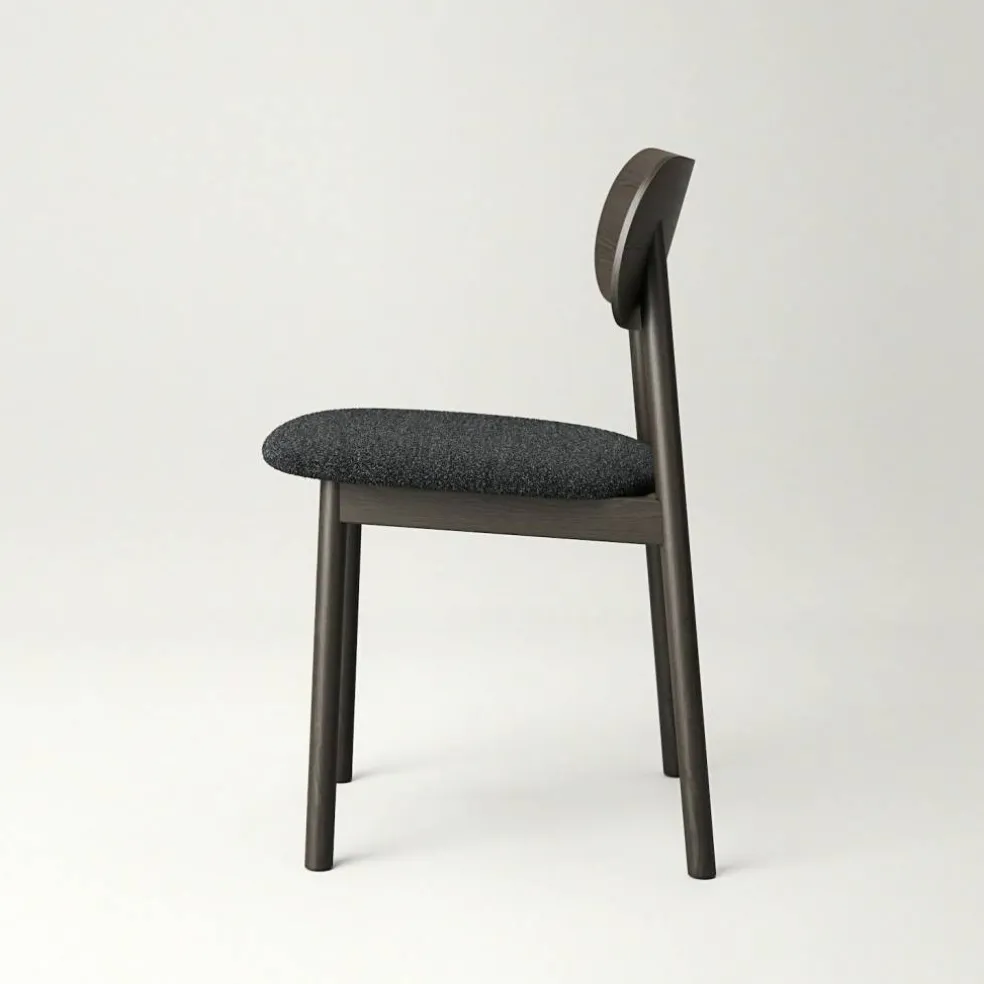 Elephant Stol, Mörk Ek / Antracitfärgad Bouclé