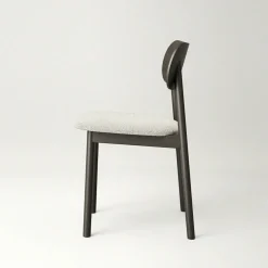 Elephant Stol, Mörk Ek / Vit Bouclé