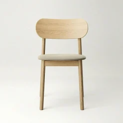 Elephant Stol, Naturlig Ek / Beige Sammet
