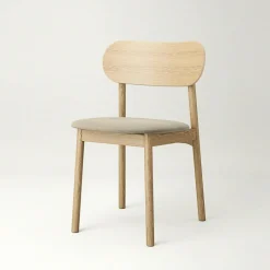 Elephant Stol, Naturlig Ek / Beige Sammet