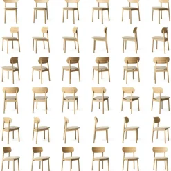 Elephant Stol, Naturlig Ek / Beige Sammet