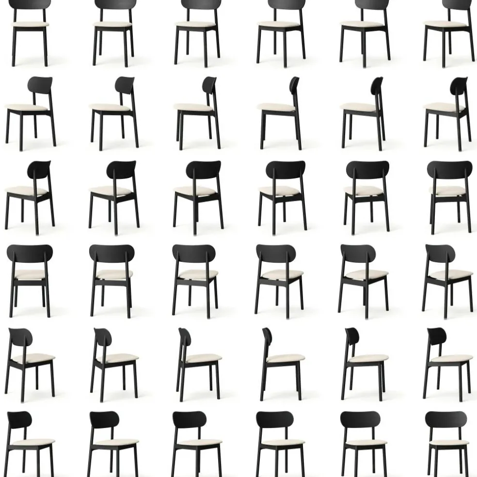 Elephant Stol, Svart / Beige Breeze