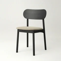 Elephant Stol, Svart / Beige Sammet