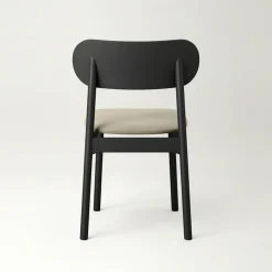 Elephant Stol, Svart / Beige Sammet