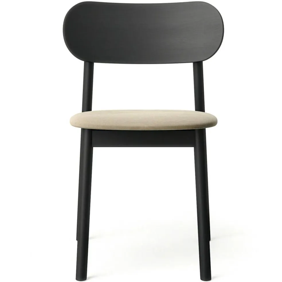 Elephant Stol, Svart / Beige Sammet
