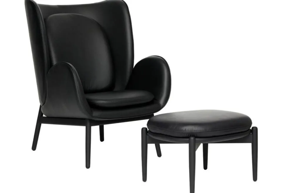 Embody Pall, Skinn Elmosoft Svart / Svartbetsad Ek