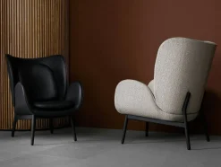 Embrace Fåtölj Med Fotpall L, Elmosoft Black
