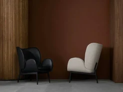 Embrace Fåtölj Med Fotpall S, Elmosoft Black