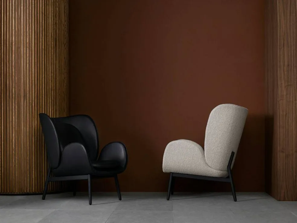 Embrace Fåtölj Med Fotpall S, Elmosoft Black