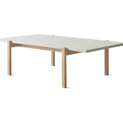 Eugene Soffbord 70x125 cm, Ljus Betong / Ljus Ek