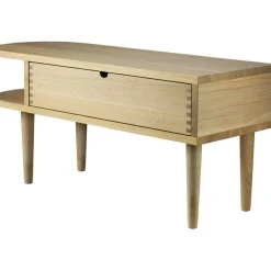 F24 Bänk 90 cm, Lackad Ek