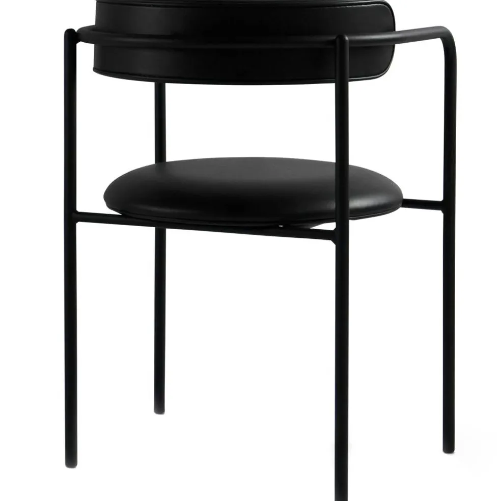 FF Karmstol, Svart Läder / Krom