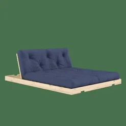 Flip Soffa Med Madrass 140x200 Marinblå/Raw