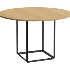 Florence Matbord 120 cm, Naturlig Ek / Svart