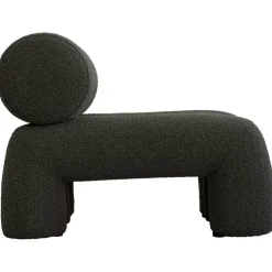 Foku Loungefåtölj Bouclé, Deep Taupe