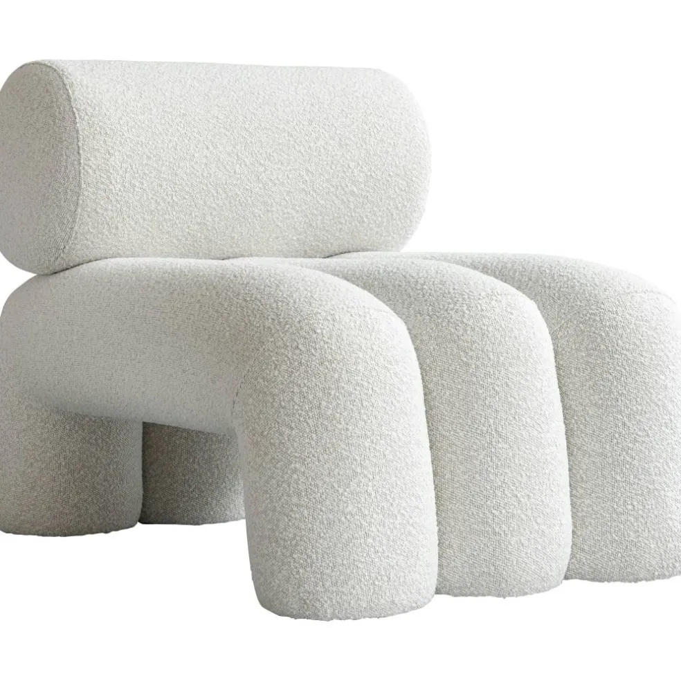 Foku Loungefåtölj, Off-white