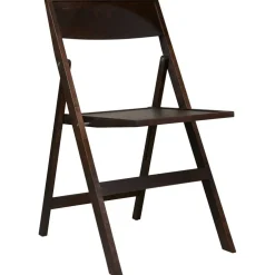 Folding Flat Stol, Mörkbrun