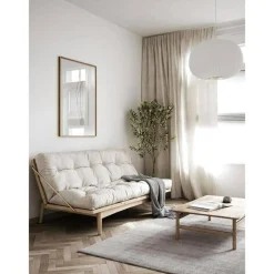 Folk Soffa Med 5-Lagers Madrass 701 Natur/Raw