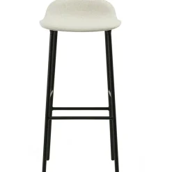 Form Barstol 75 cm, Vit / Svart Ek