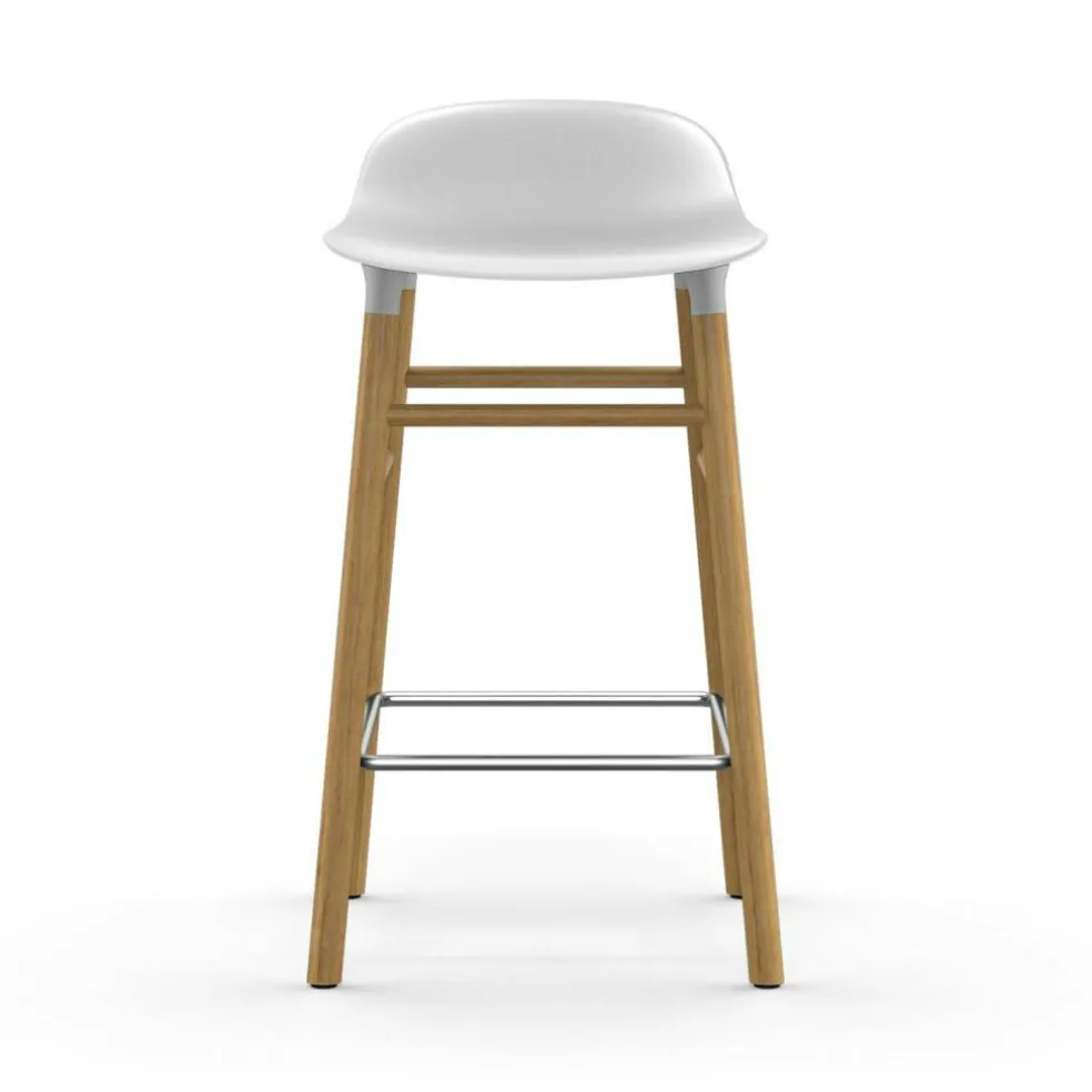 Form Barstol Ekben, 75cm, Vit