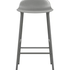Form Barstol Stålben, 65cm, Grå