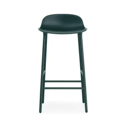 Form Barstol Stålben, 75cm, Grön