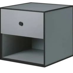 Frame 35 Sängbord Med 1 Låda, Mörkgrå