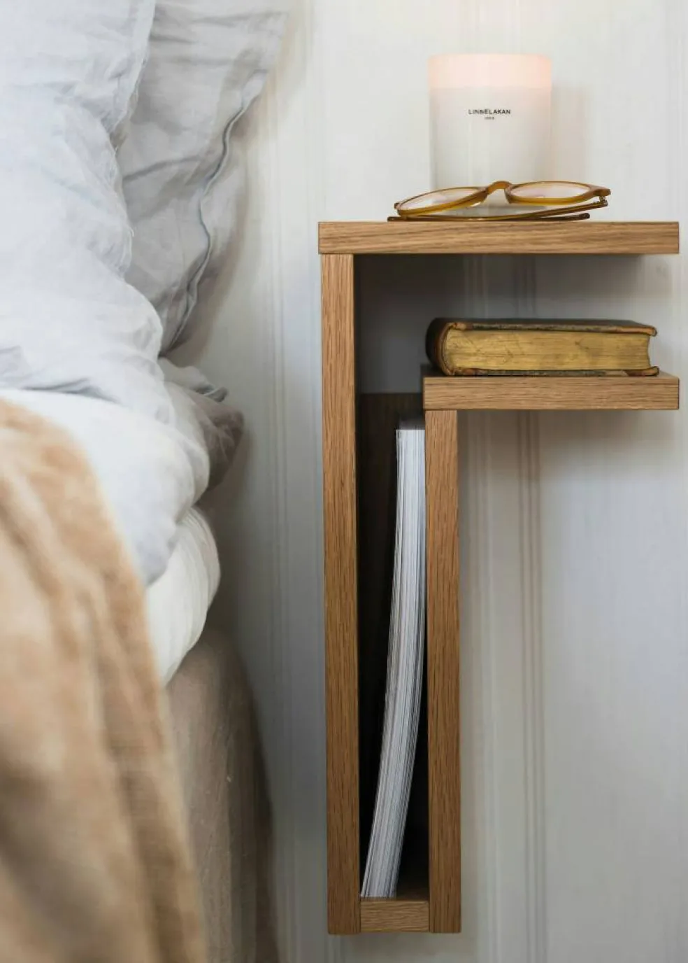 F-Shelf Vägghylla Höger, Ek