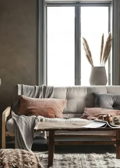 Grab Bäddsoffa Med Madrass, Klarlackad / Beige