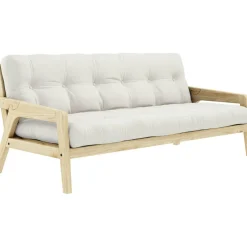 Grab Bäddsoffa Med Madrass, Klarlackad / Natural